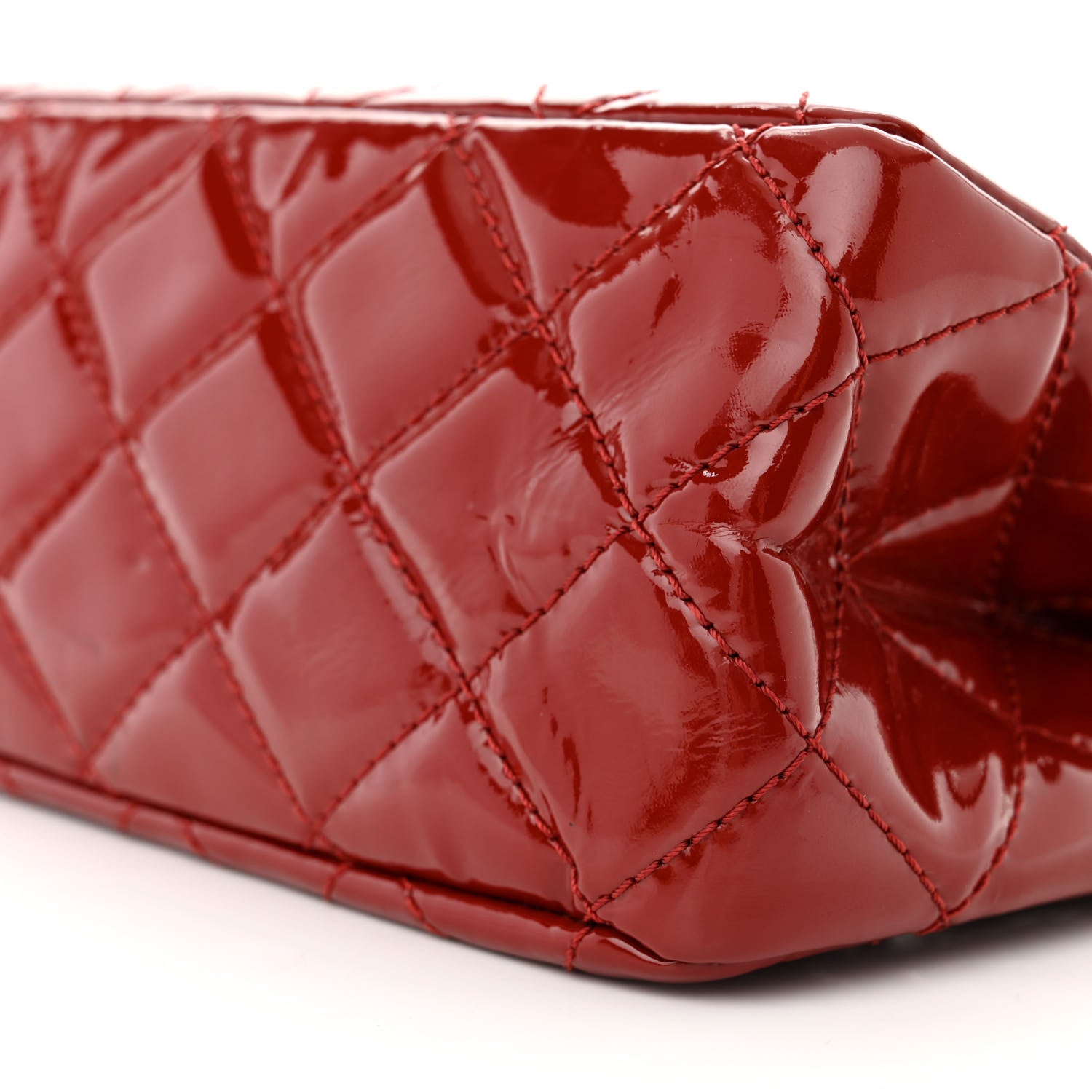 Chanel Patent Quilted 2.55 Reissue 226 Flap Red 10 of 14