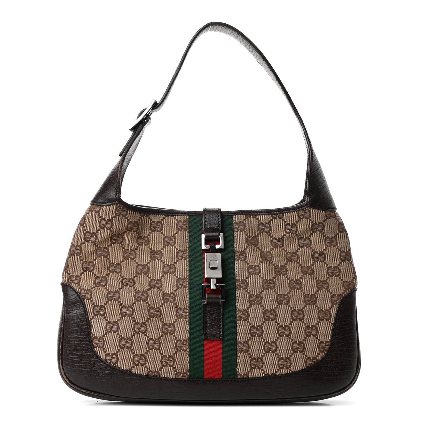 Monogram Web Jackie O Hobo Dark Brown