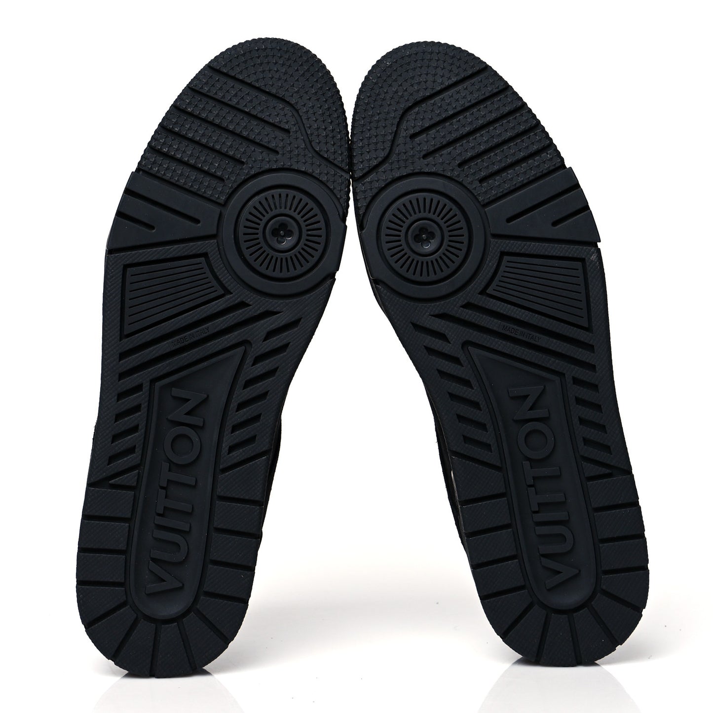 Suede Mens LV Trainer Sneakers 9.5 Black