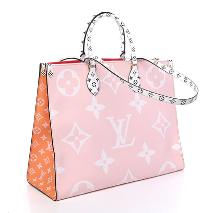 Louis Vuitton Monogram Giant Onthego GM Rouge Rose 3 of 10