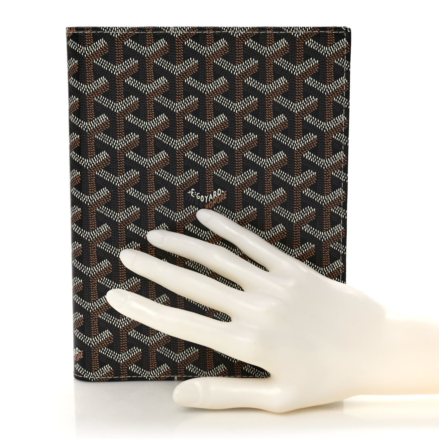 Goyardine Agenda Cover Black Gold