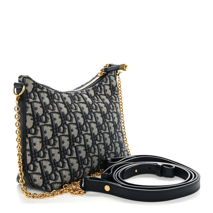 Christian Dior Oblique 30 Montaigne Diorling Mini Bag With Chain Blue 3 of 10
