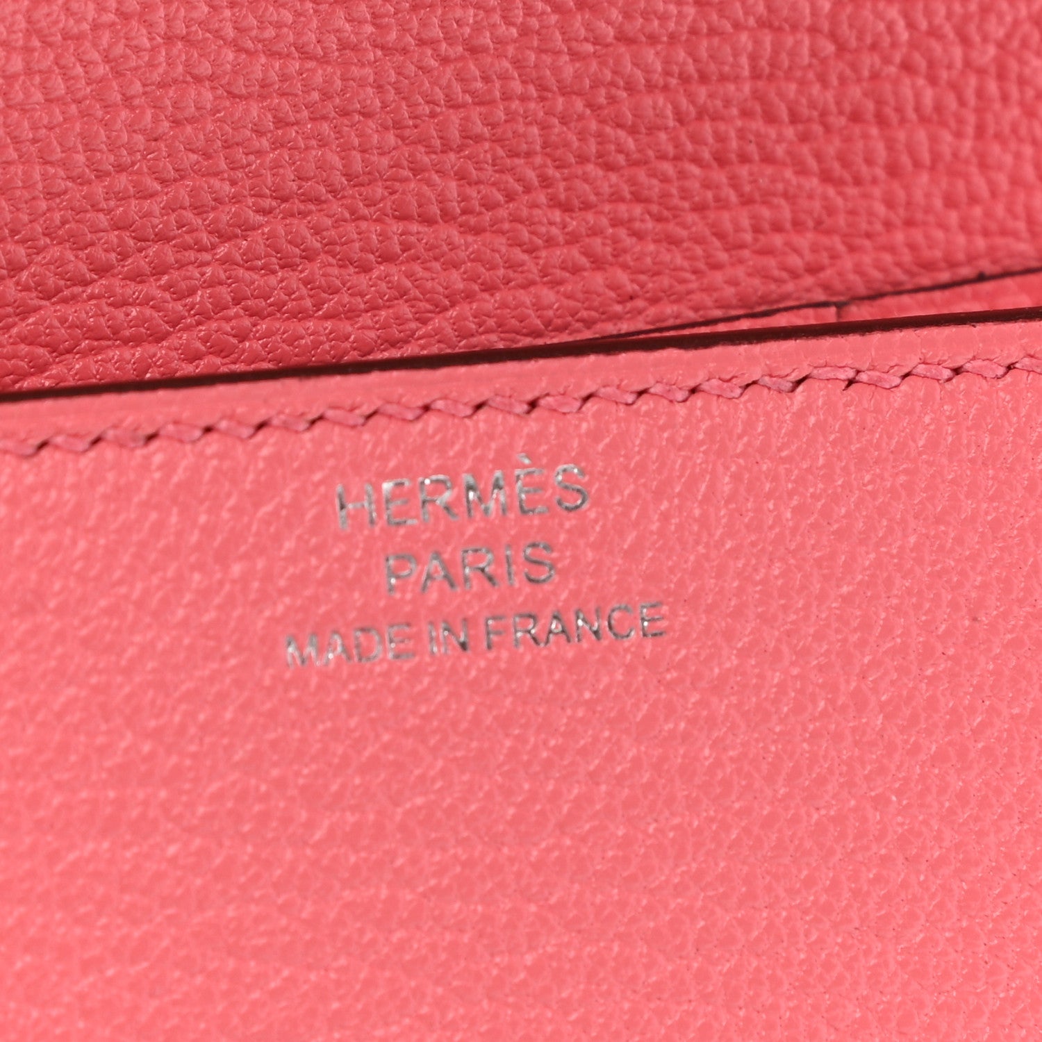 Hermes Chevre Mysore Clic 12 Wallet Rose Lipstick 6 of 7