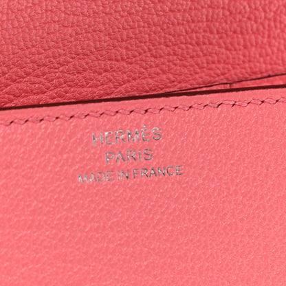 Hermes Chevre Mysore Clic 12 Wallet Rose Lipstick 6 of 7
