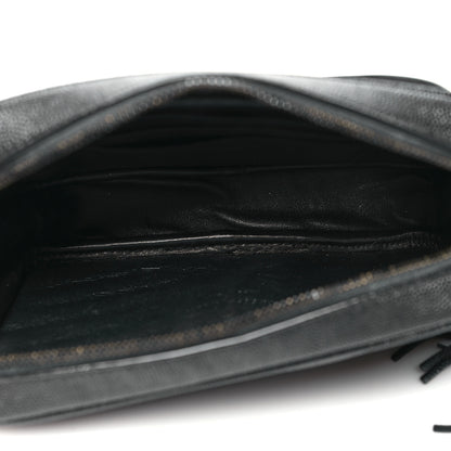 Saint Laurent Grain De Poudre Matelasse Monogram Mini Lou Camera Bag Black 5 of 10