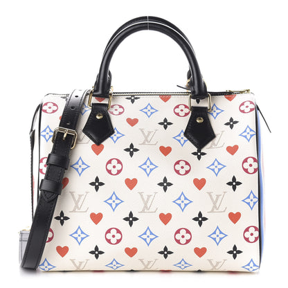 Louis Vuitton Game On Speedy Bandouliere 25 White 1 of 9