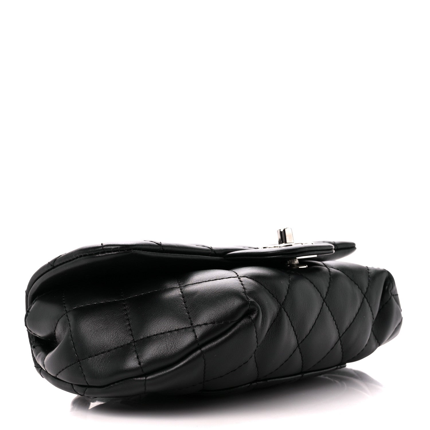 Chanel Calfskin Quilted CC Uniform Flap Belt Bag Black 5 of 12