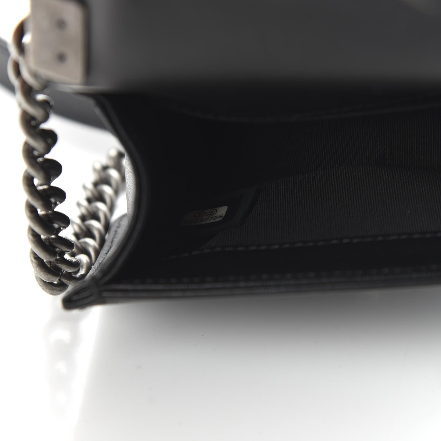 Chanel Lambskin Tweed Mini Boy Flap Black 9 of 14