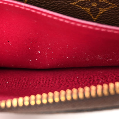 Louis Vuitton Monogram Clemence Wallet Fuchsia 9 of 11