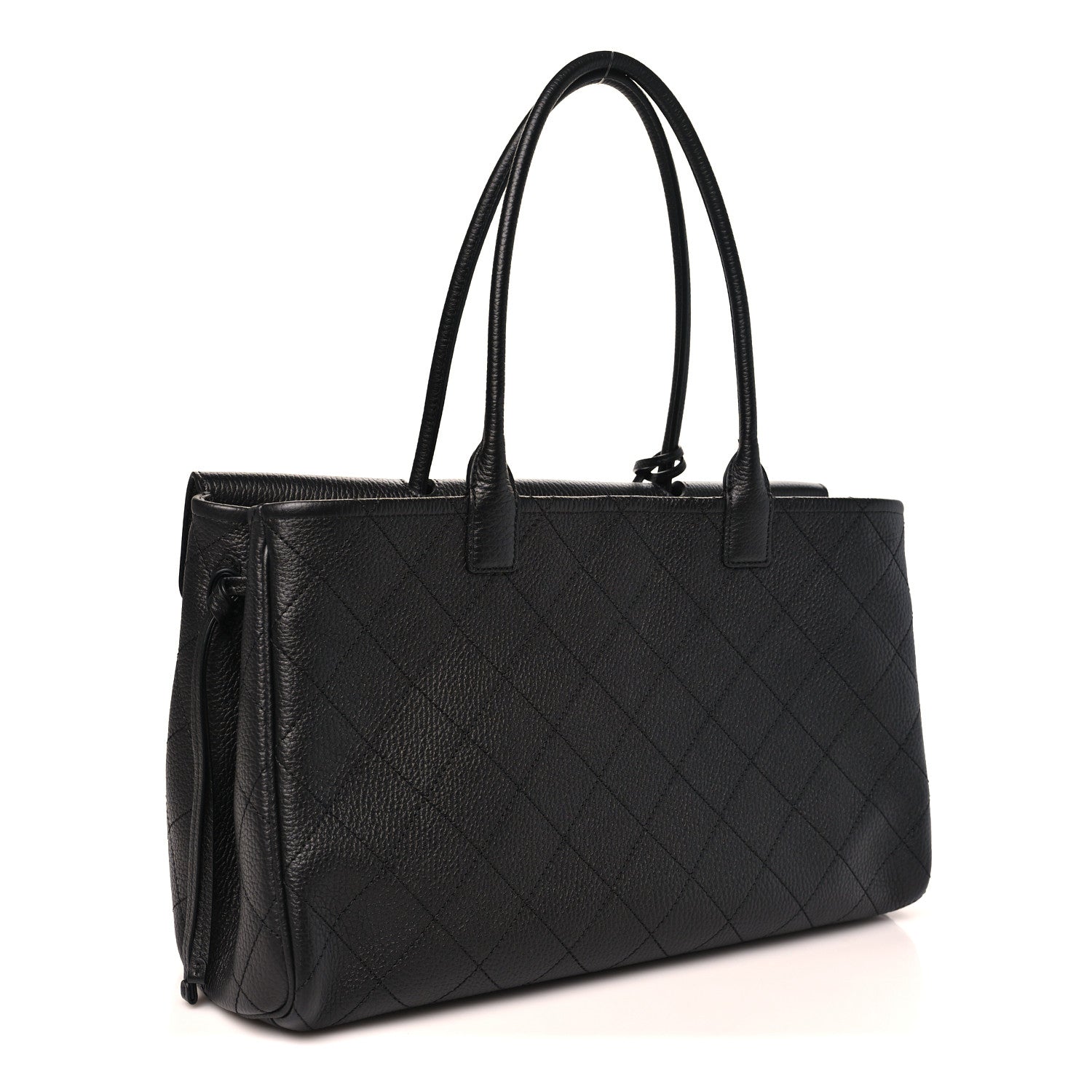 Chanel Grained Calfskin Stitched Urban Essentials Large Shopping Bag Black 3 of 11