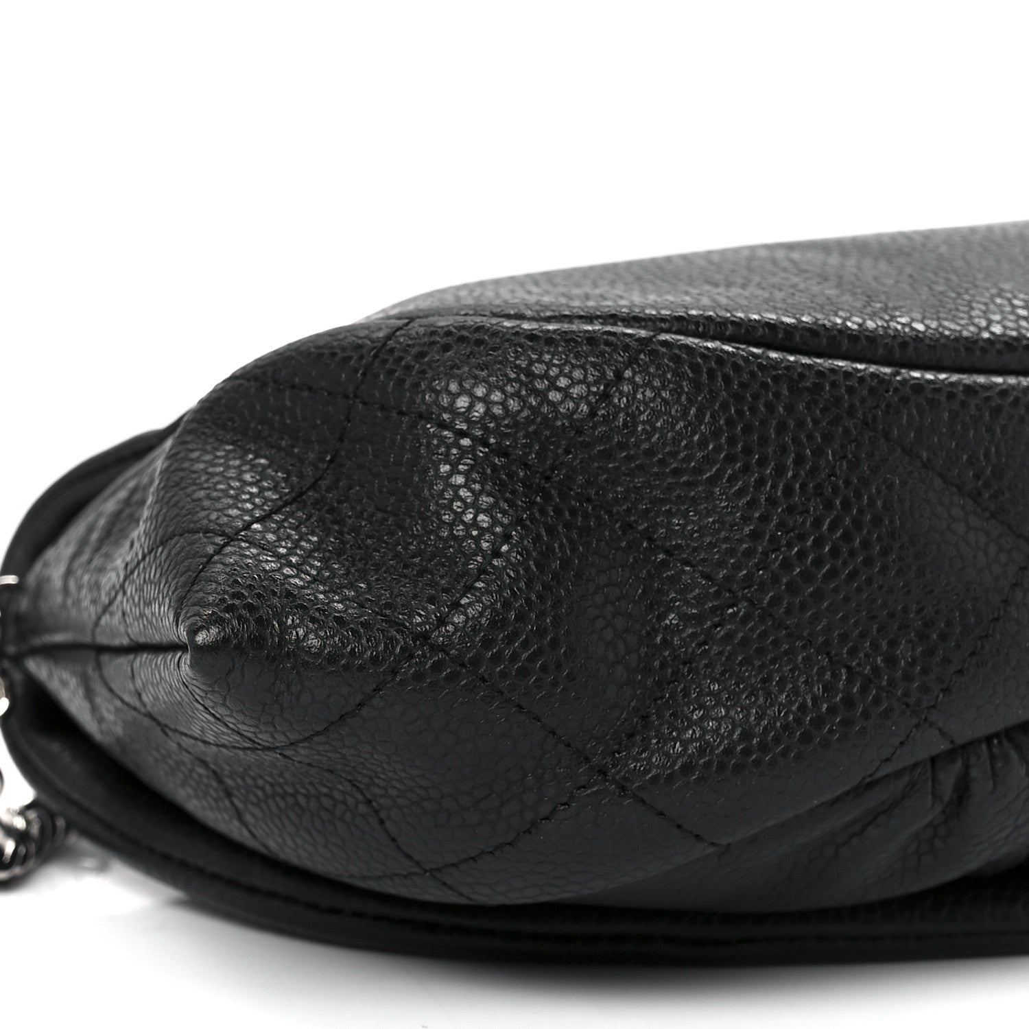 Chanel Caviar Half Moon Wallet On Chain WOC Black 11 of 12