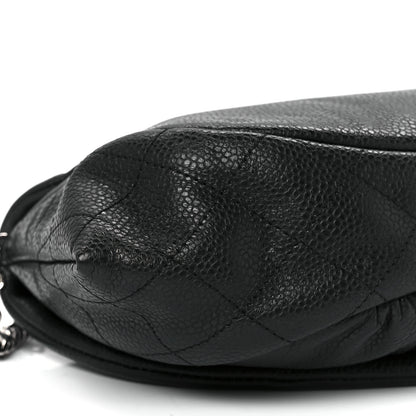 Chanel Caviar Half Moon Wallet On Chain WOC Black 11 of 12