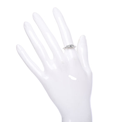 Tiffany Platinum Diamond Three Stone Ring 50 5.5 2 of 6