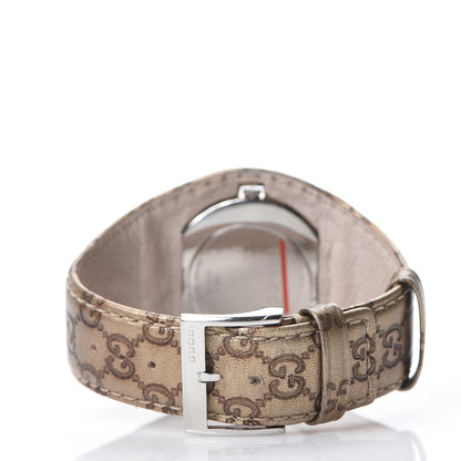 Gucci Stainless Steel Calfskin 36mm U-Play Quartz Watch Taupe 3 of 6
