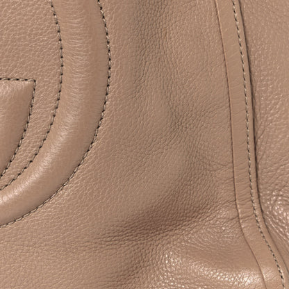 Gucci Pebbled Calfskin Medium Soho Shoulder Bag Camelia 17 of 18