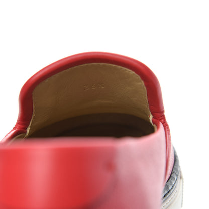 Hermes Epsom Womens Kick Sneakers 36.5 Rouge 8 of 10