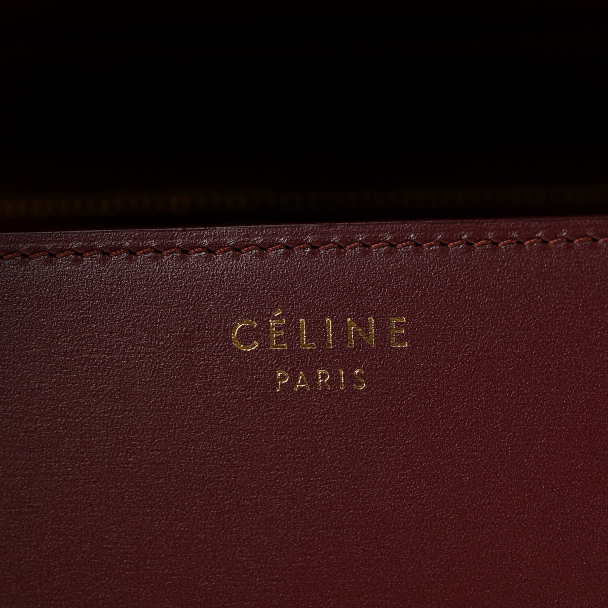 Box Calfskin Medium Classic Box Flap Bag Burgundy