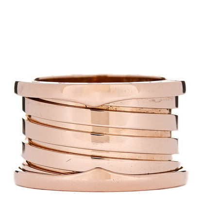 Bulgari 18K Rose Gold B.Zero1 Five-Band Anniversary Ring 54 6.75 3 of 6