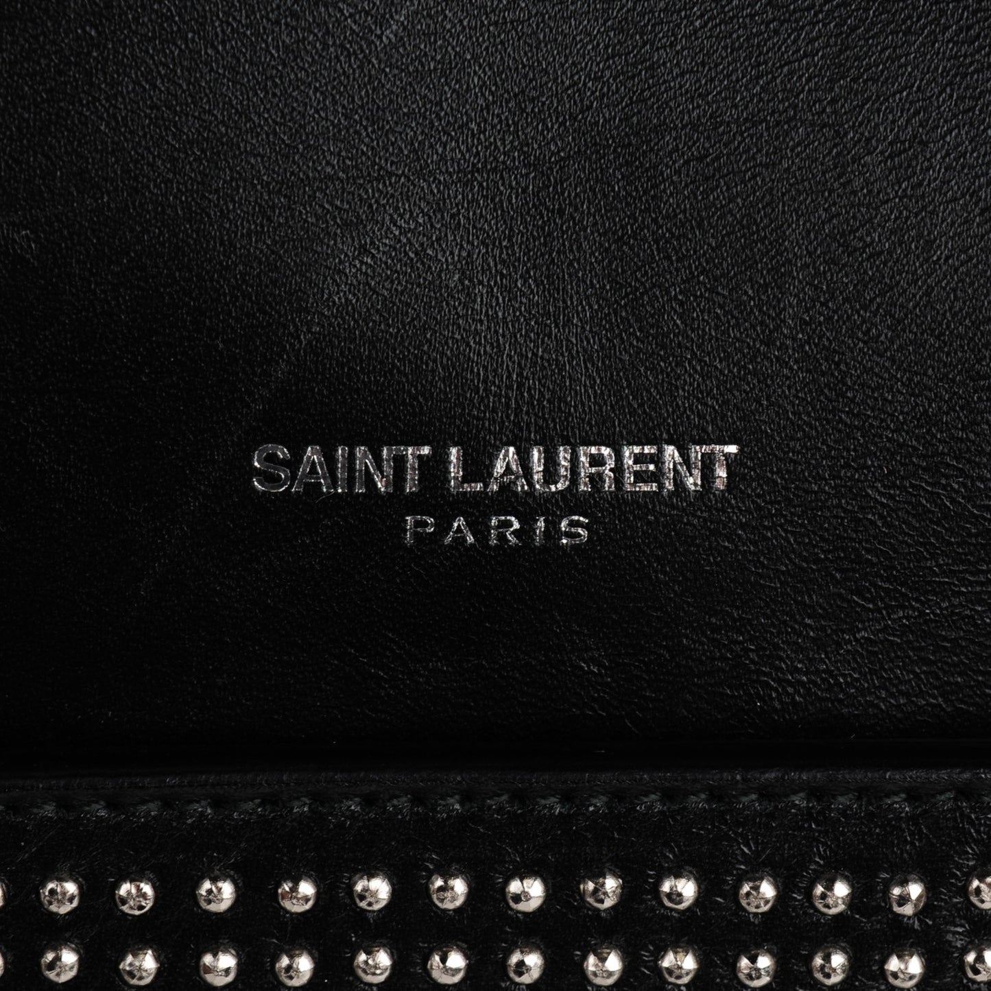Calfskin Studded Classic Duffle 6 Black