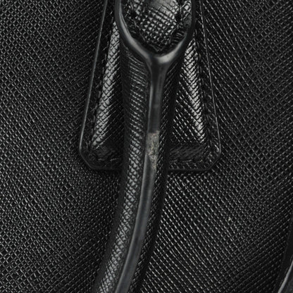 Prada Saffiano Mini Galleria Double Zip Tote Black 2 of 13