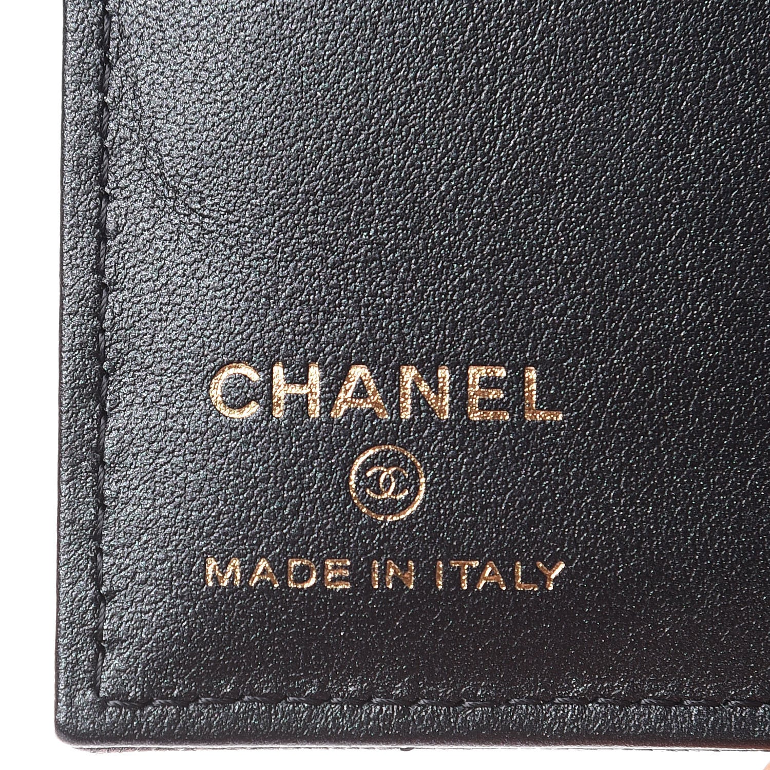 Chanel Iridescent Caviar Quilted Passport Holder Black 6 of 9
