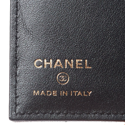 Chanel Iridescent Caviar Quilted Passport Holder Black 6 of 9
