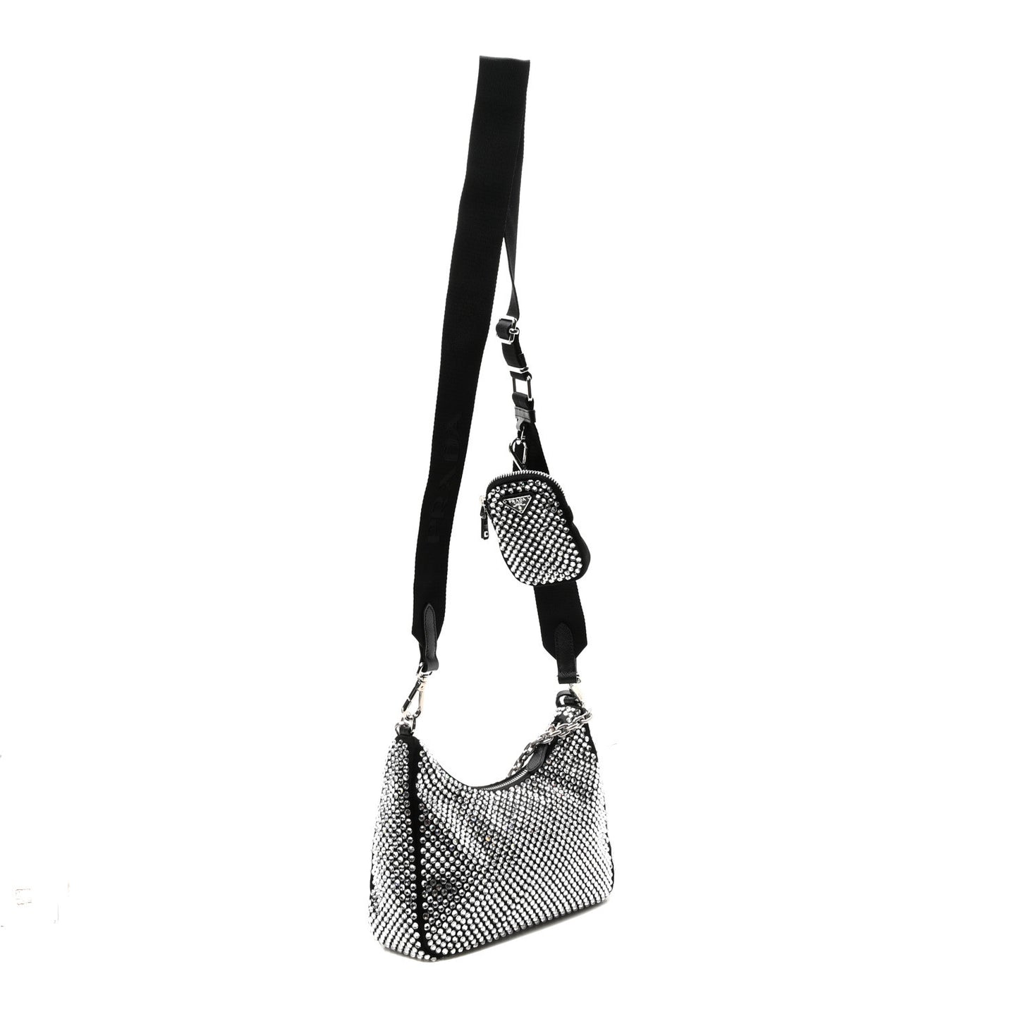 Satin Crystal Re-Edition 2005 Shoulder Bag Cristal
