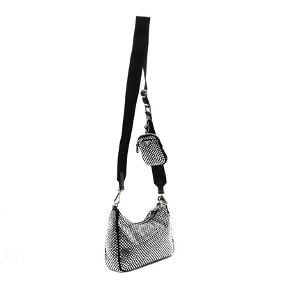 Prada Satin Crystal Re-Edition 2005 Shoulder Bag Cristal 3 of 9