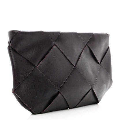 Bottega Veneta Calfskin Maxi Intrecciato Clutch Grape 3 of 6