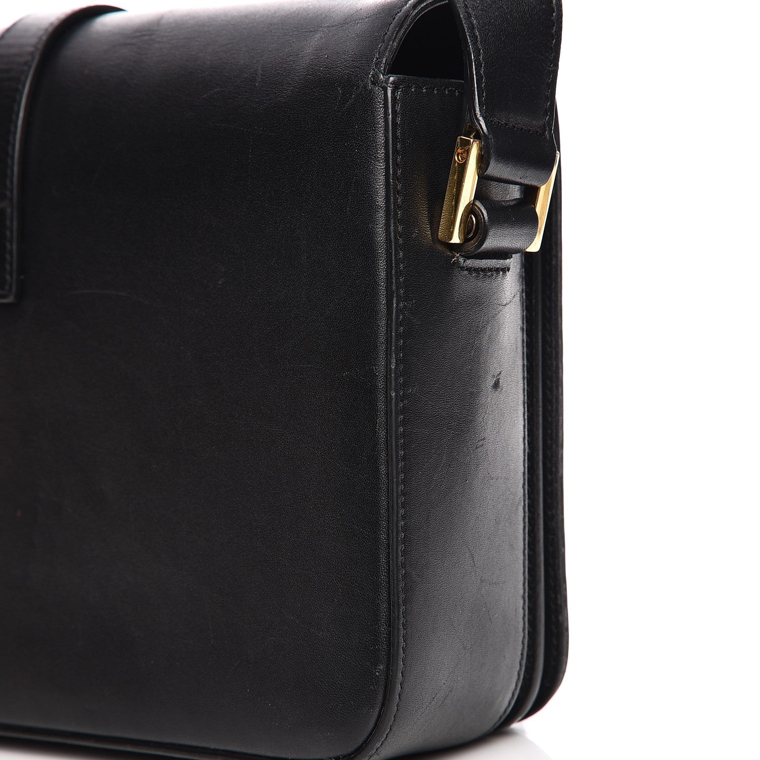 Saint Laurent Smooth Calfskin Medium Classic Monogram Universite Bag Black 15 of 20