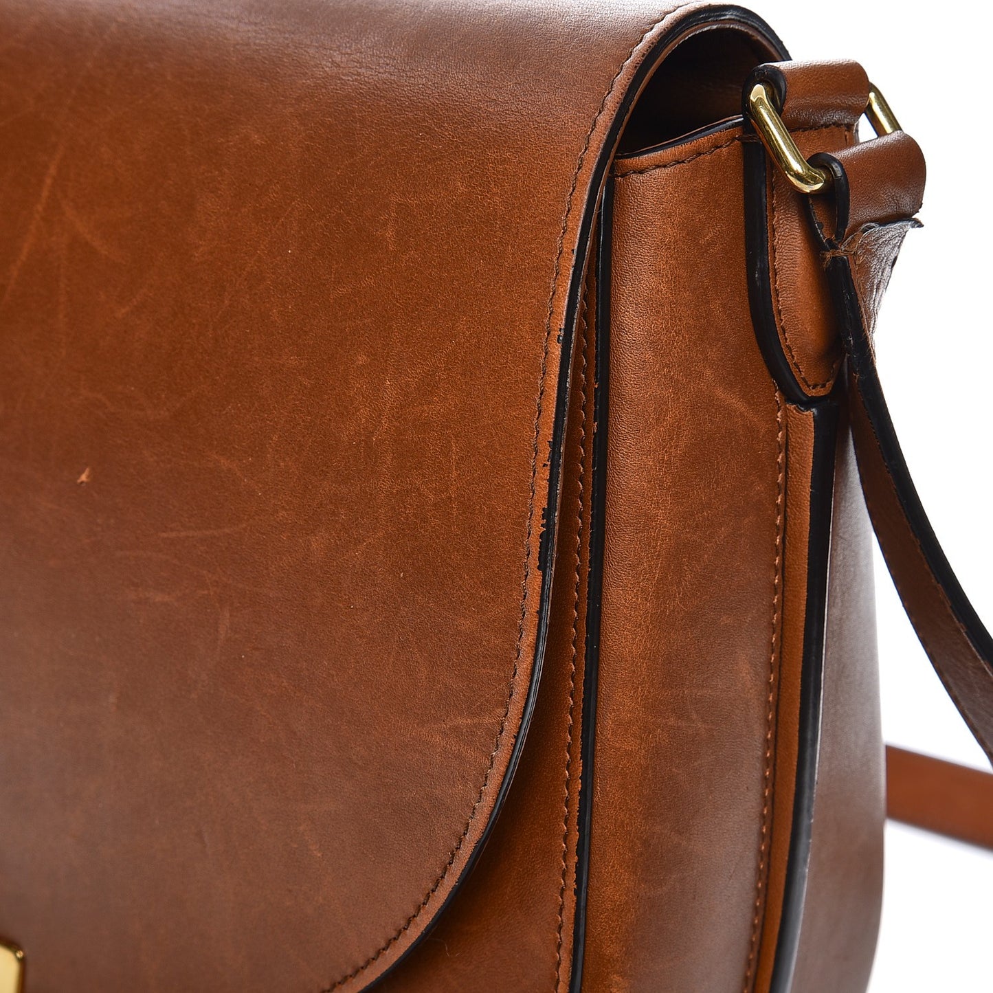 Supersoft Calfskin Medium Trotteur Caramel