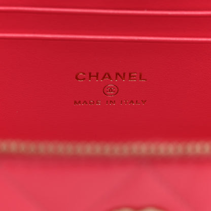 Chanel Caviar Quilted Small Vanity Case With Chain Pink 6 of 10