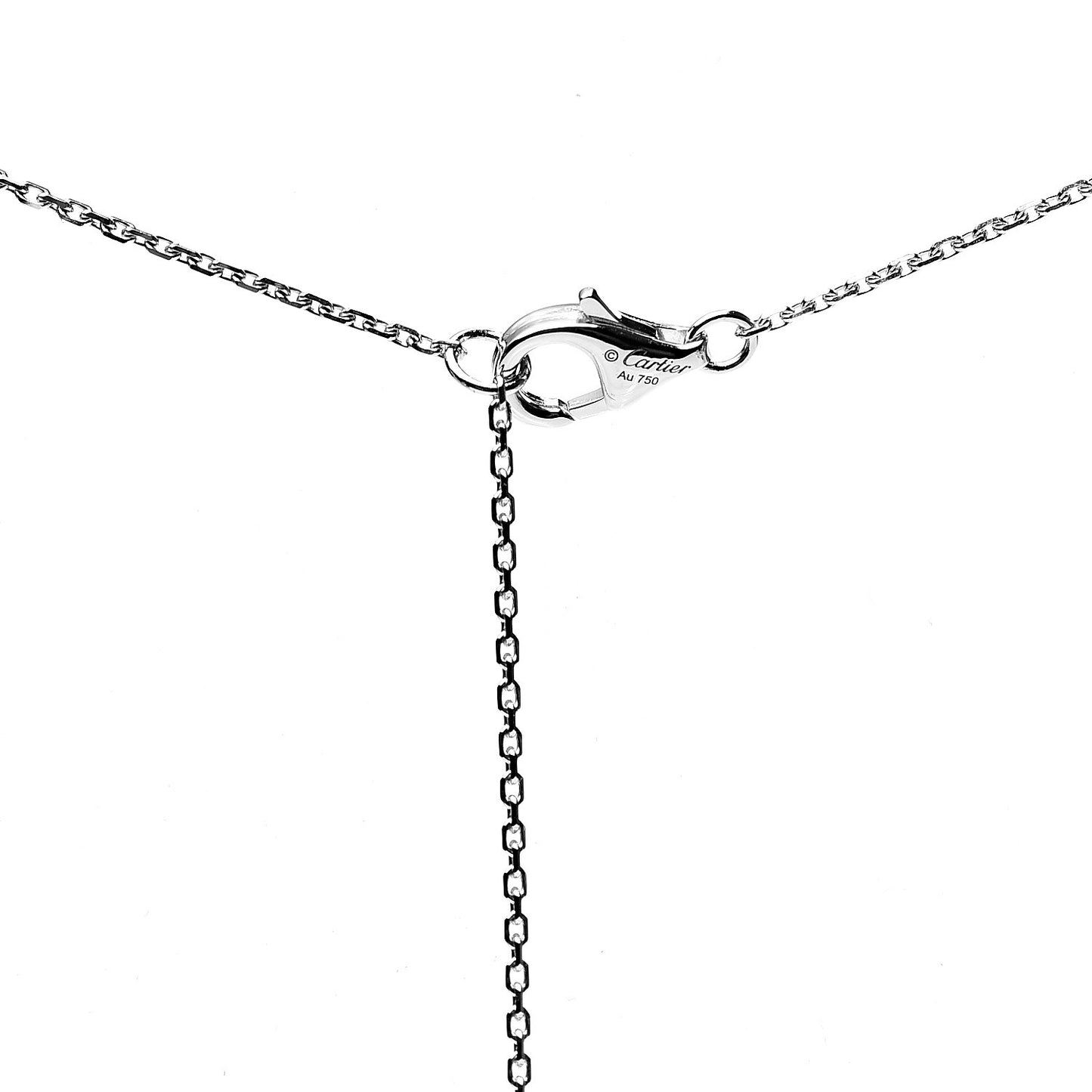 18K White Gold Diamond Caresse D'Orchidees Par Necklace