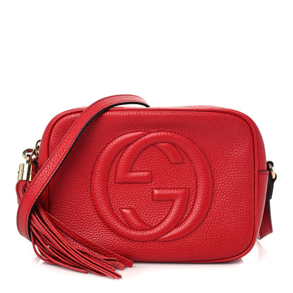Gucci Pebbled Calfskin Small Soho Disco Bag Tabasco Red 1 of 10