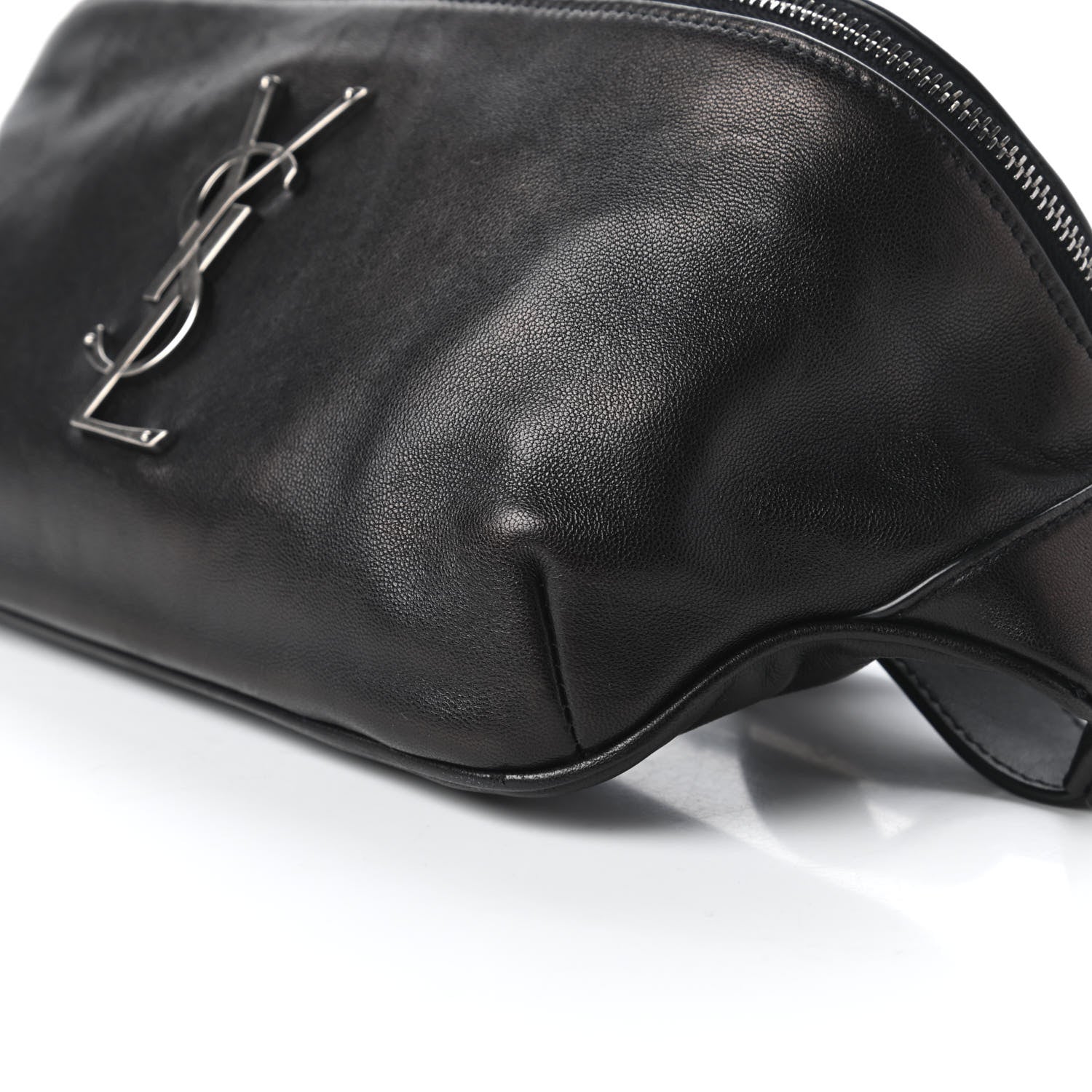 Saint Laurent Calfskin Monogram Belt Bag Black 7 of 11