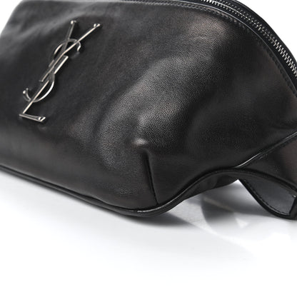Saint Laurent Calfskin Monogram Belt Bag Black 7 of 11