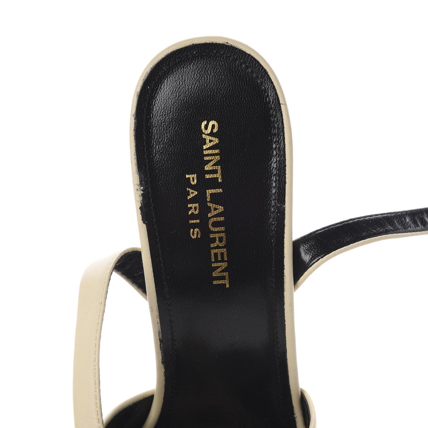 Vendome Nappa Bianca 85 Platform Sandals 38 Light Cream