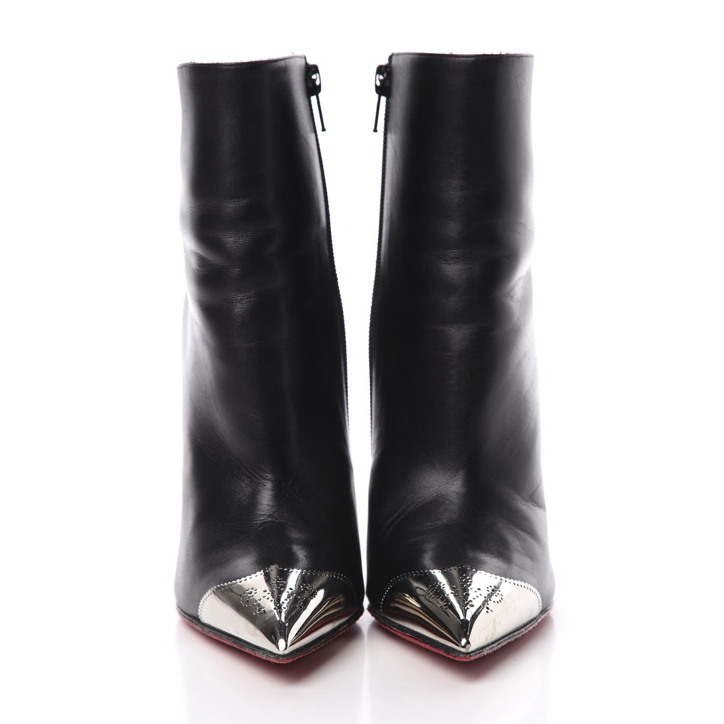 Calfskin Calamijane Booty 100 Ankle Boots 36 Black