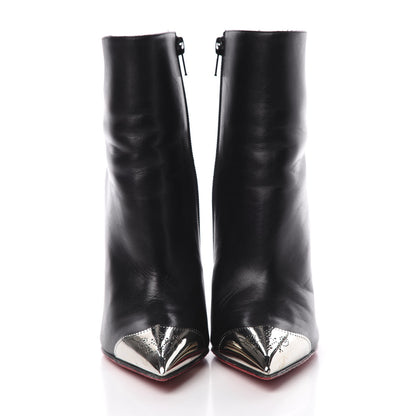 Christian Louboutin Calfskin Calamijane Booty 100 Ankle Boots 36 Black 2 of 11