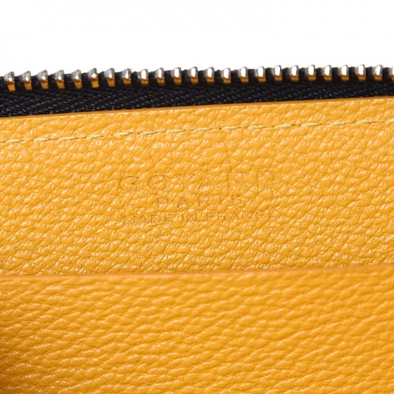 Goyardine Compact Wallet Black Gold