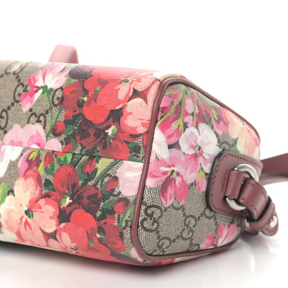 Gucci GG Supreme Monogram Blooms Mini Boston Beige Multicolor Dry Rose 7 of 12