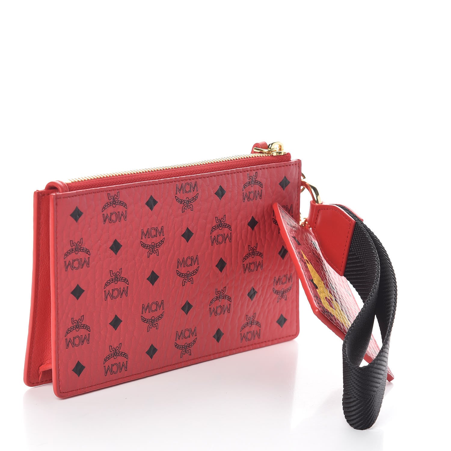 MCM Visetos Year Of The Mouse Multifunction Pouch Viva Red 3 of 6