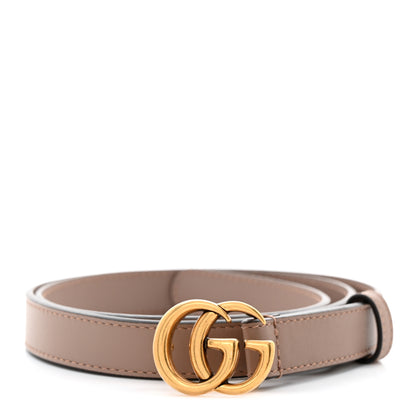 Gucci Calfskin Double G 20mm Belt 85 34 Porcelain Rose 1 of 5