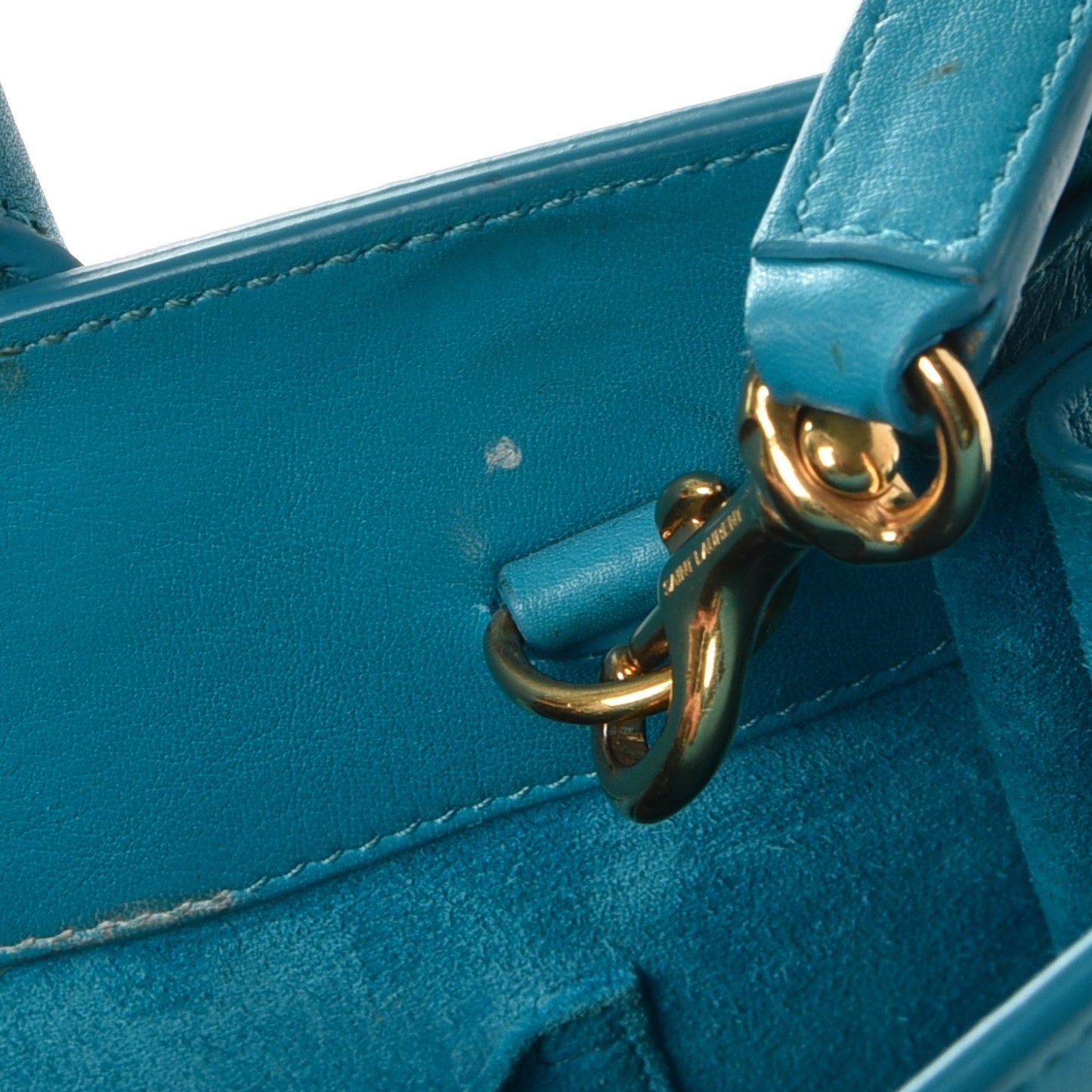 Calfskin Nano Sac De Jour Turquoise
