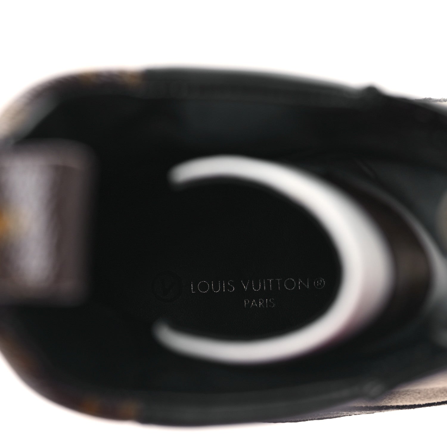 Louis Vuitton Suede Calfskin Monogram Platform Desert Boots 37 Dark Gray 7 of 9