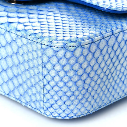 Chanel Iridescent Python Mini Rectangular Flap Blue 10 of 10