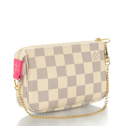 Louis Vuitton Damier Azur 2015 Christmas Animation Mini Pochette Accessories 3 of 8