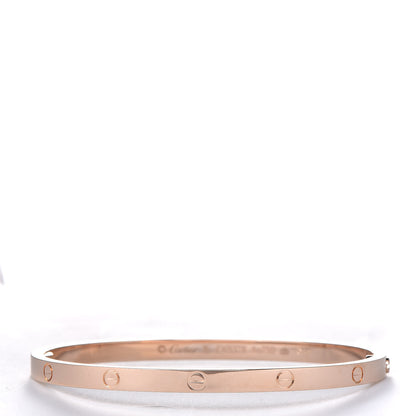 Cartier 18K Pink Gold Small LOVE Bracelet 16 3 of 7