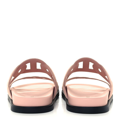 Hermes Suede Goatskin Extra Sandals 37 Rose Opaline 6 of 10