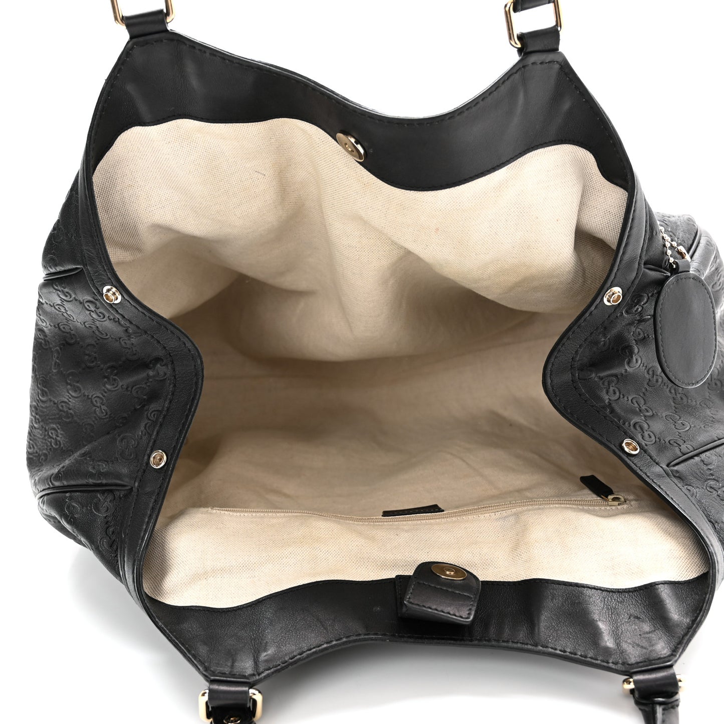 Guccissima Large Sukey Tote Black